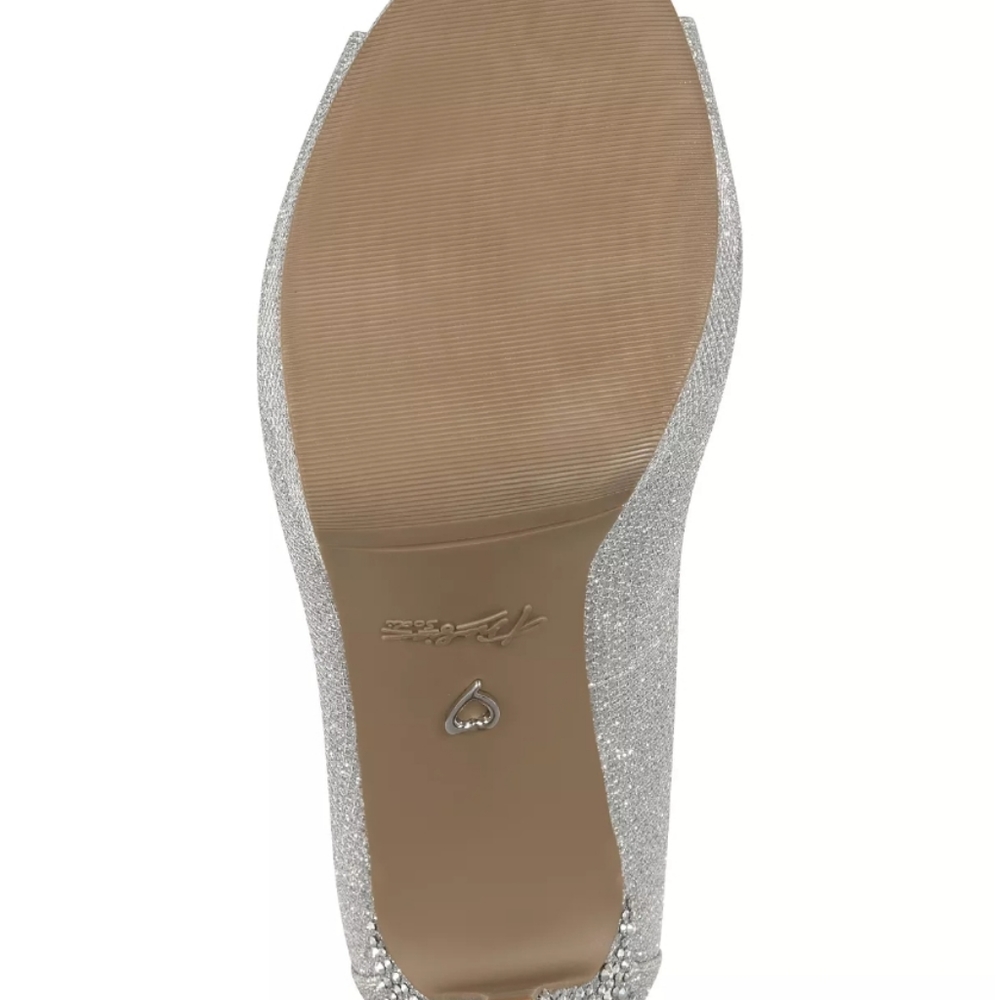 Thalia Sodi Lenna Beaded Heel Pumps Silver -7 - Picture 5 of 9